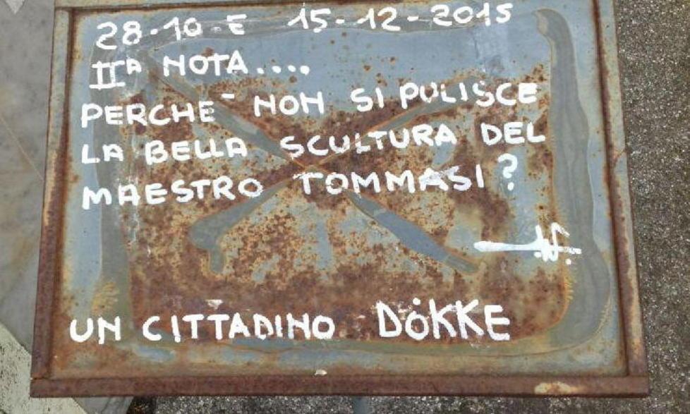 Appello per la scultura di Tommasi