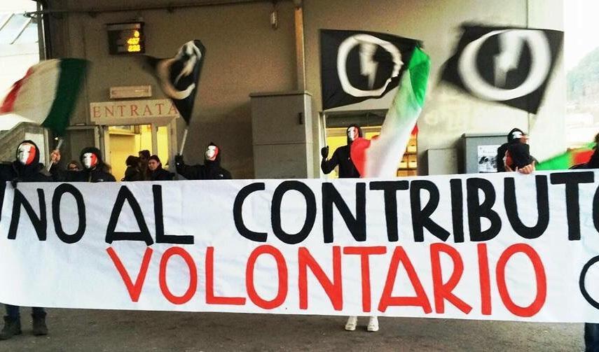 Il collettivo studenti dice no a Casapound