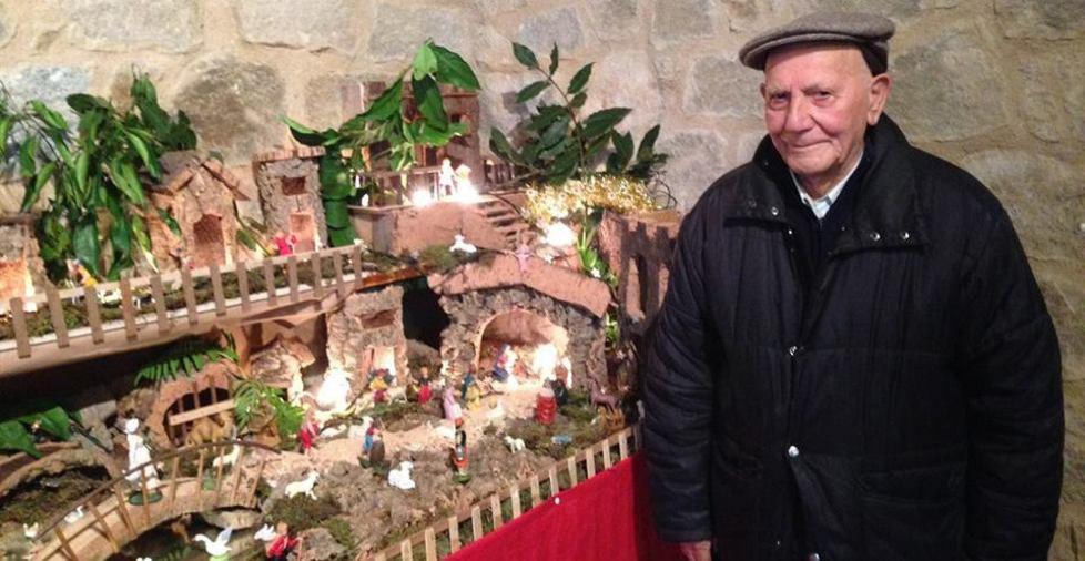 Teuccio Cassoni fa il presepe da 73 anni