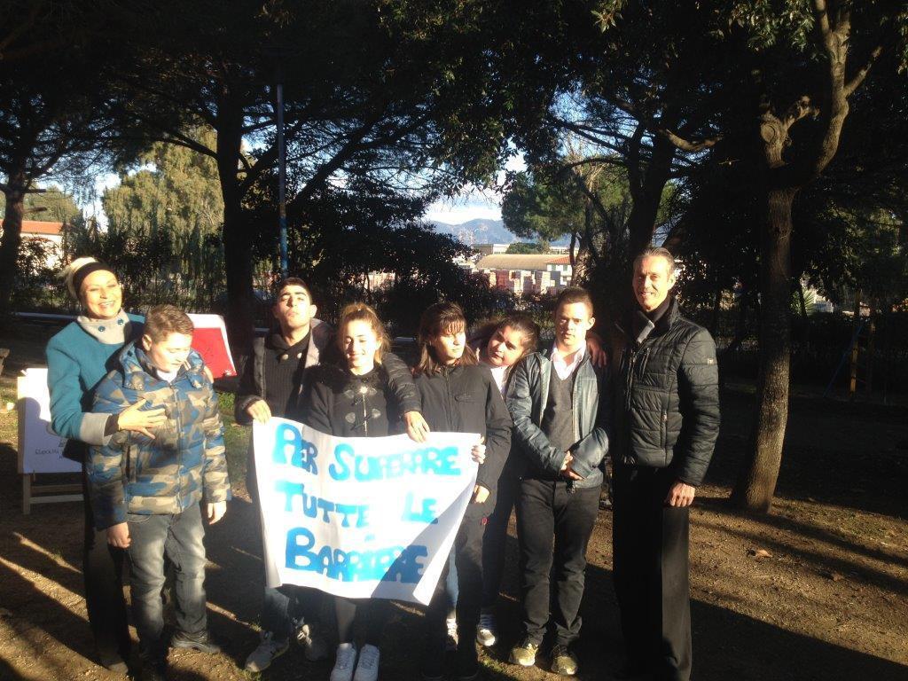 Gli ellievi della scuola Tip Tap One con gli istruttori Antonella e Franco