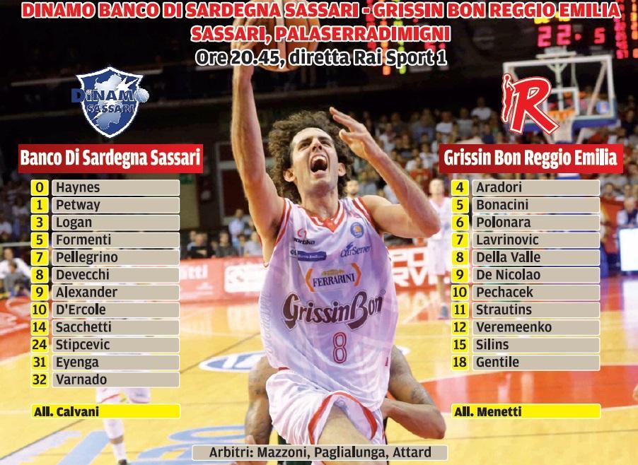 La Grissin Bon a Sassari, nella tana dei campioni - La diretta