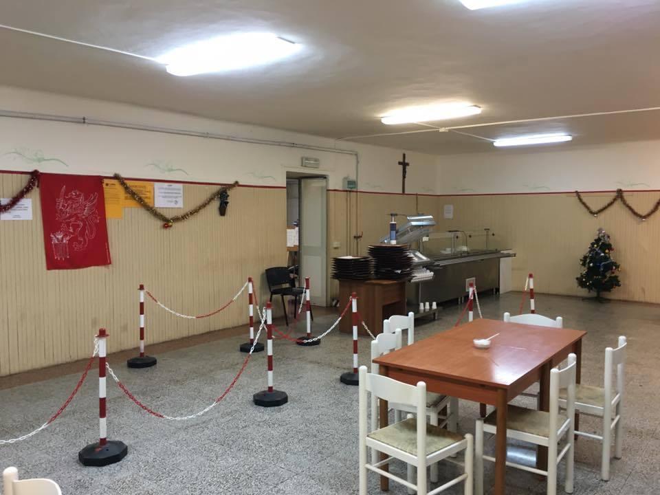 La mensa della Caritas a Grosseto (foto da Facebook)