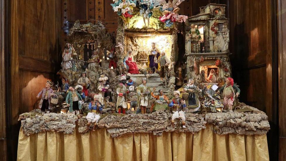 In chiesa il presepe del maestro Ferrigno