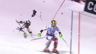Hirscher sfiorato da un drone, la Fis: «Non deve accadere più»