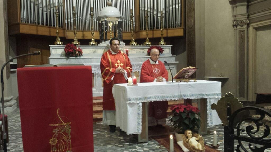 Il parroco della chiesa di Santo Stefano, monsignor Massimo Manservigi