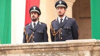 Paolo Ruffini (a dx) con Francesco Mandelli in "Natale col boss"