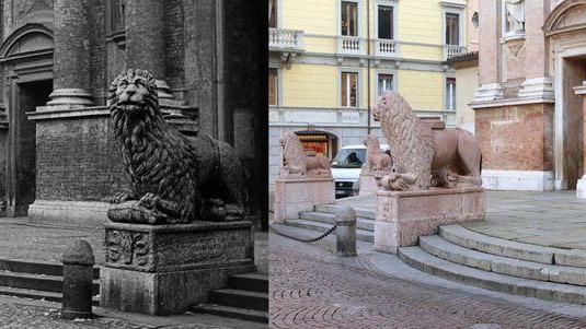 i vecchi leoni di san prospero, il simbolo della citta’