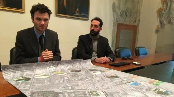Il sindaco Matteo Biffoni con l'assessore Valerio Barberis
