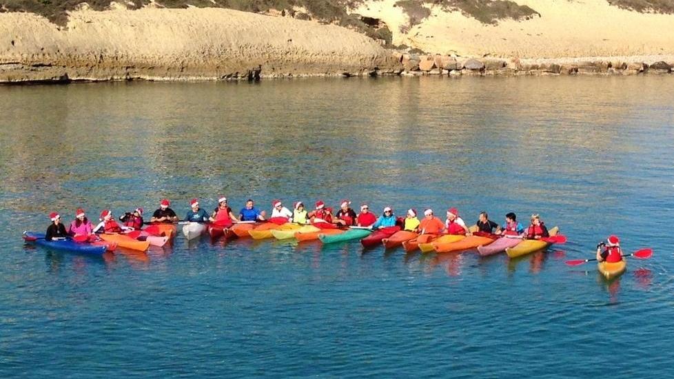 Babbo Natale è arrivato in canoa