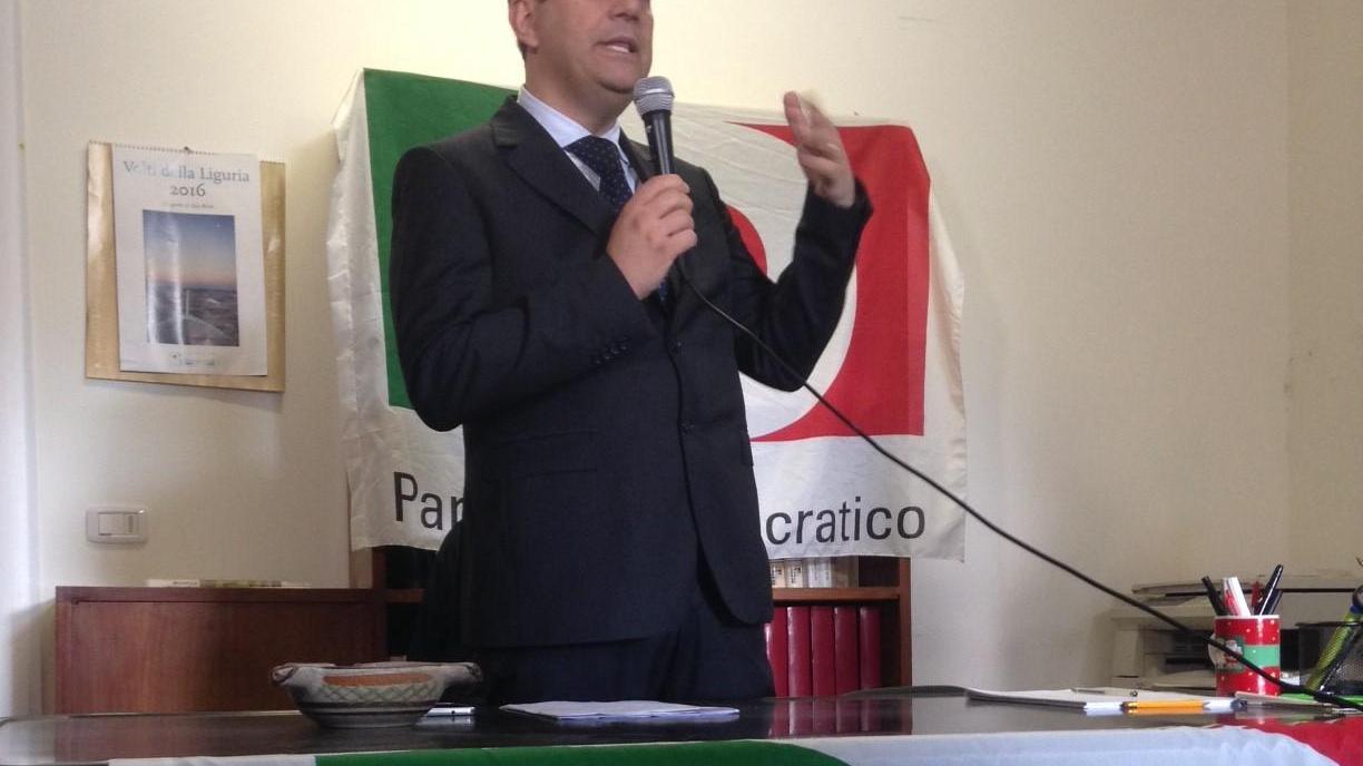 Paolo Borghi alla presentazione delle firme