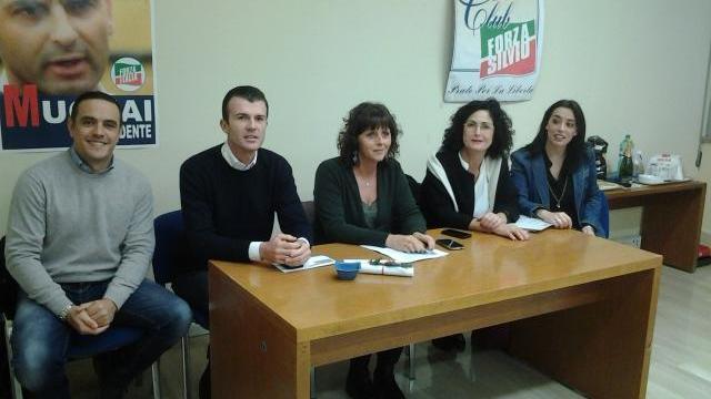La conferenza stampa di Forza Italia