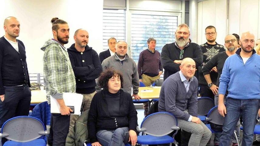 Operatori del comparto Sala alla riunione in Confcommercio (foto Gori)