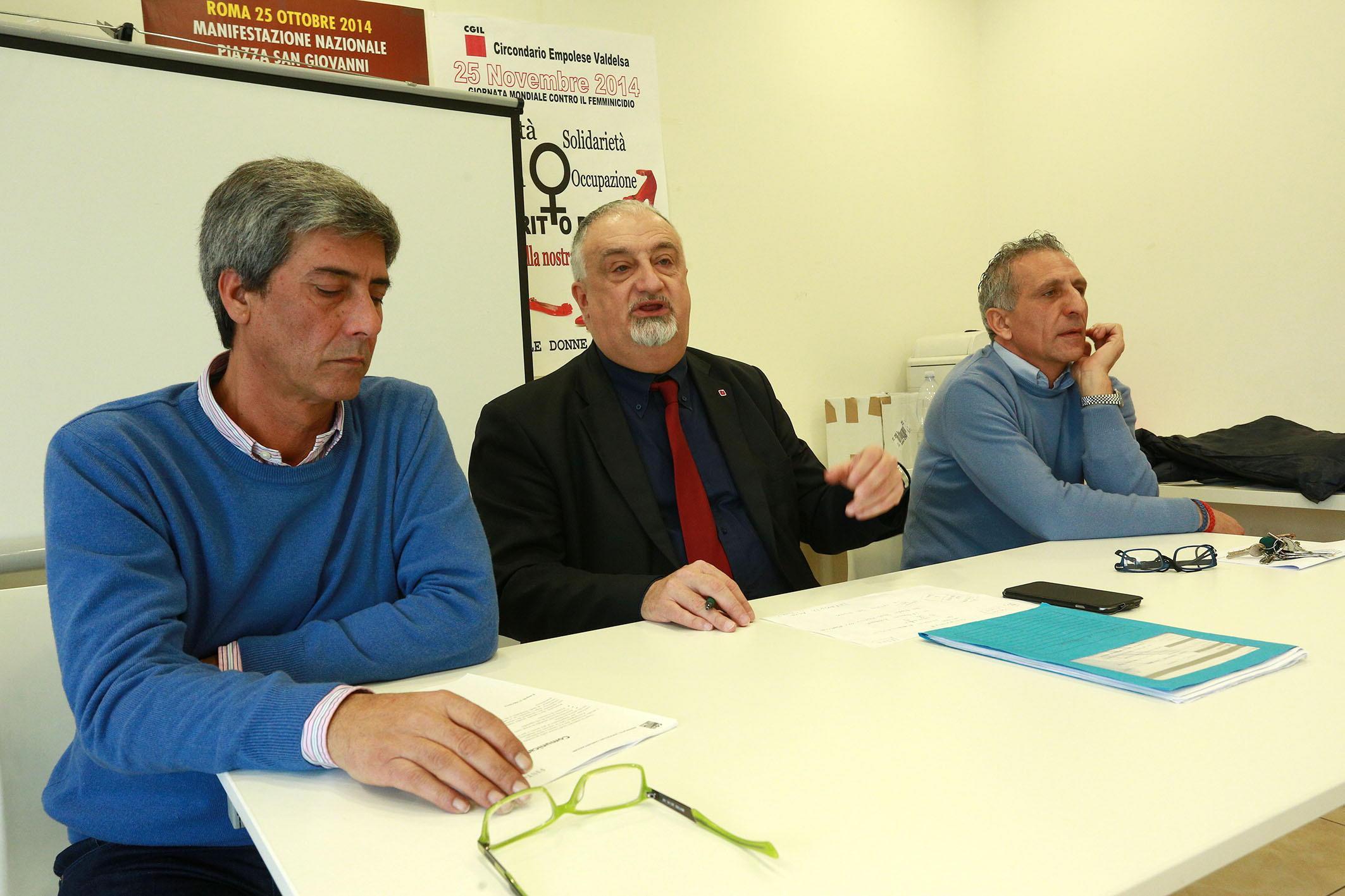 Ua conferenza stampa della Cgil 