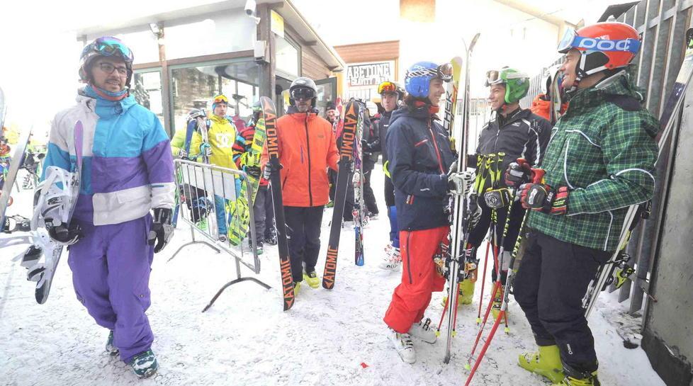 Innevate artificialmente gran parte delle piste