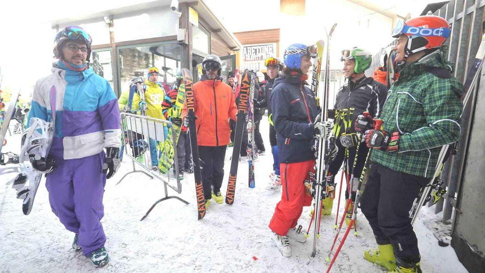 Innevate artificialmente gran parte delle piste