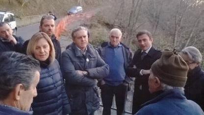 La Regione “visita” la frana di Marciaso