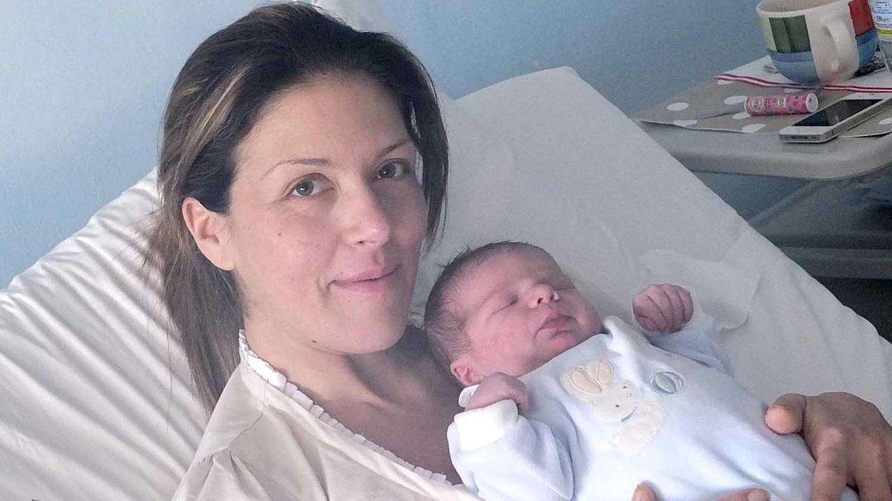 Il piccolo Francesco con la mamma Daiana Martino (Muzzi)