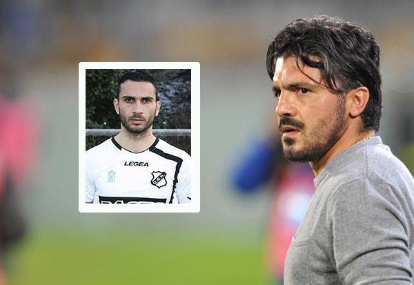 Gattuso e, nel riquadro, Makris