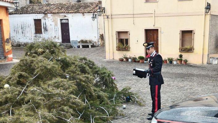 Lula, l’albero di Natale abbattuto con la motosega dai vandali