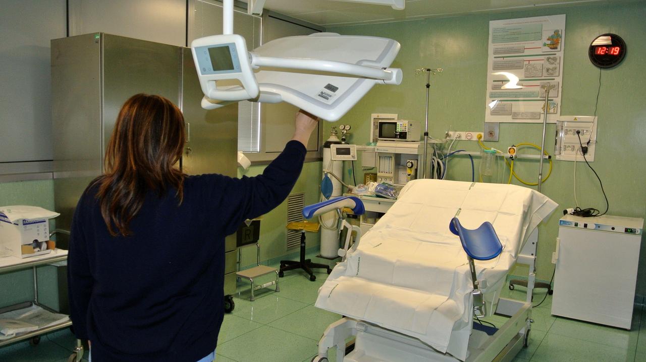 La sala parto di un ospedale (Foto d'archivio)