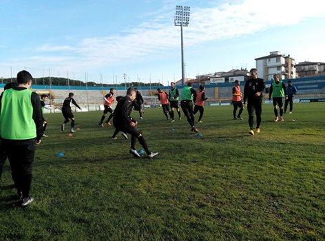 I nerazzurri al lavoro sul prato dell'Arena (pisachannel.tv)