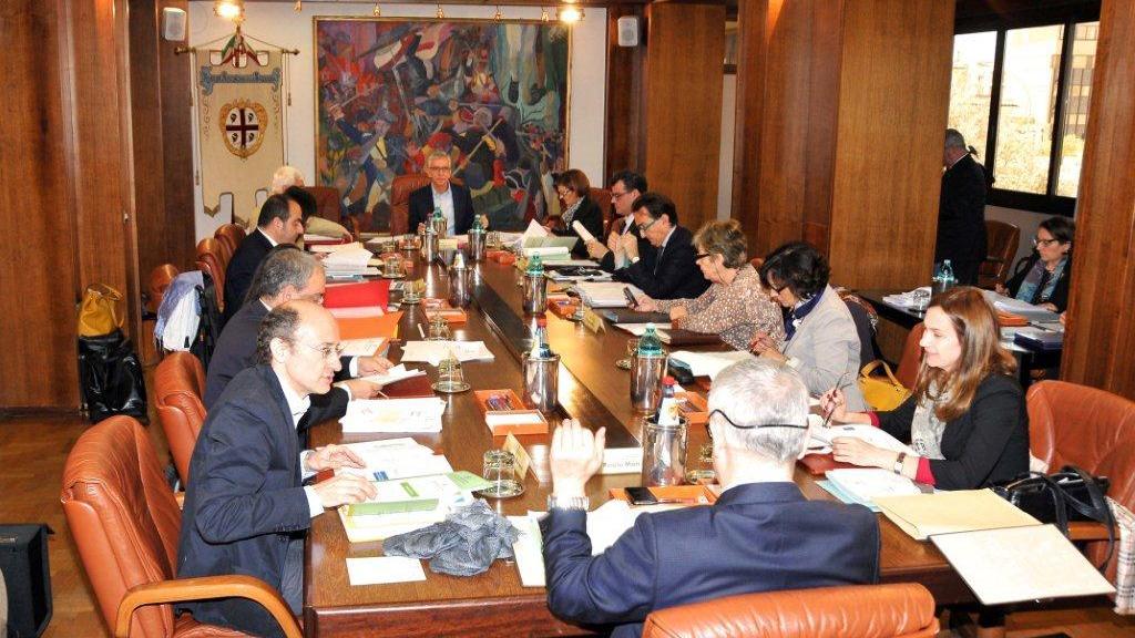 Una recente riunione dell'attuale giunta regionale