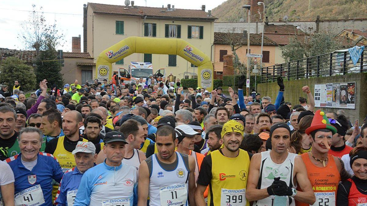 La partenza della corsa