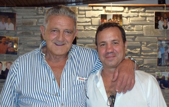 Orrico insieme all'amico ristoratore Gianluca Baldini