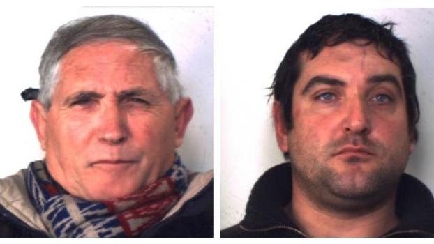 Francesco Sunzeri a sinistra e il figlio Gianmarco a destra