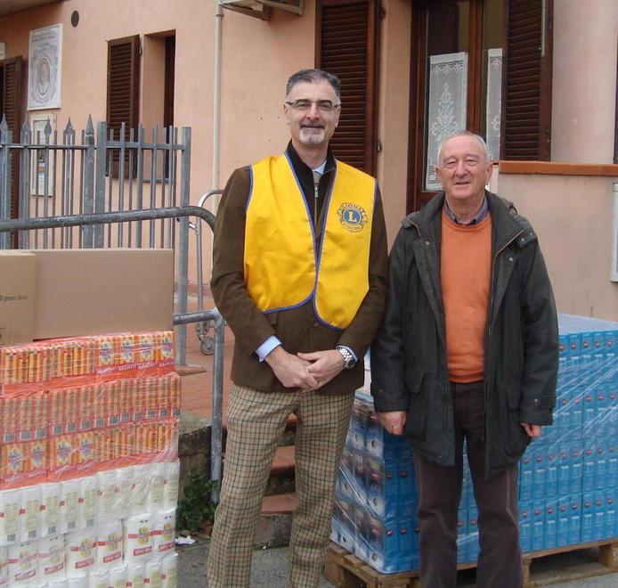 Alimenti donati dal Lions Club