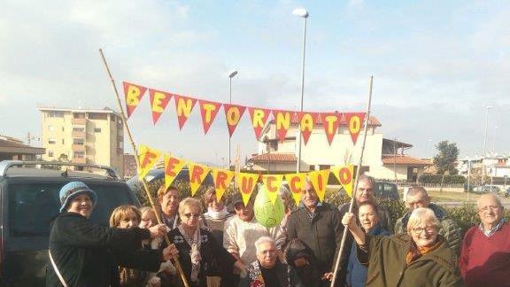 Ferrucchio Lucheroni festeggiato dagli amici