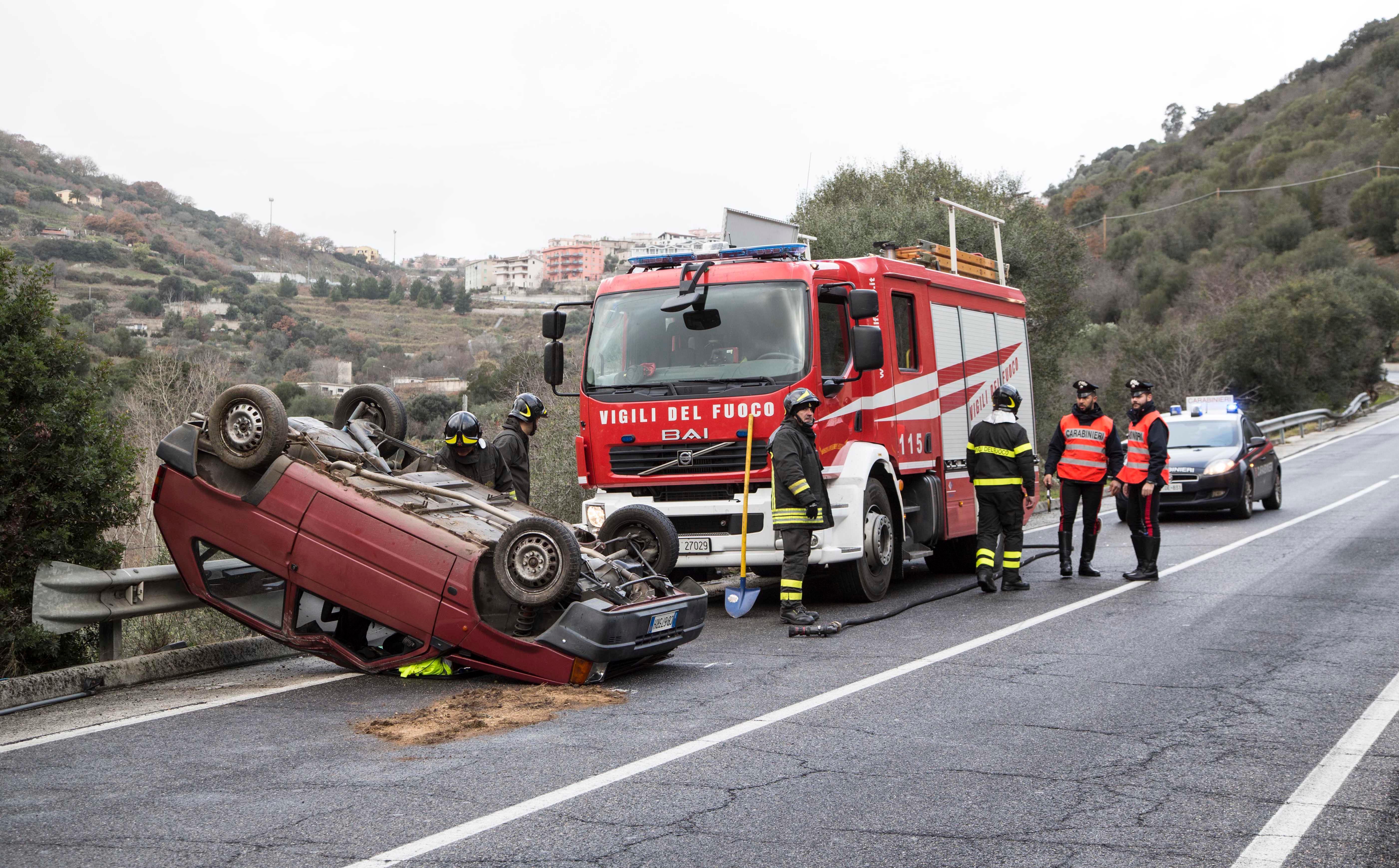 L'auto coinvolta nell'incidente