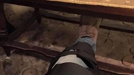 Fasolino si rompe il crociato a Cortina