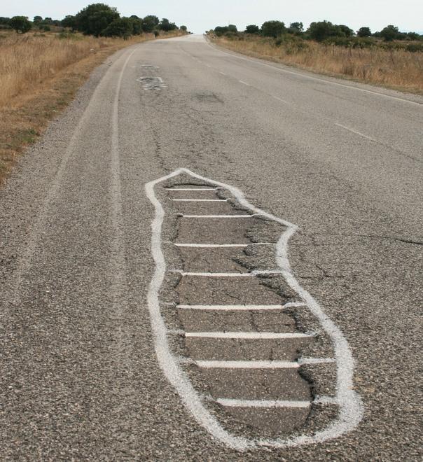 In dissesto la strada per Ottana 