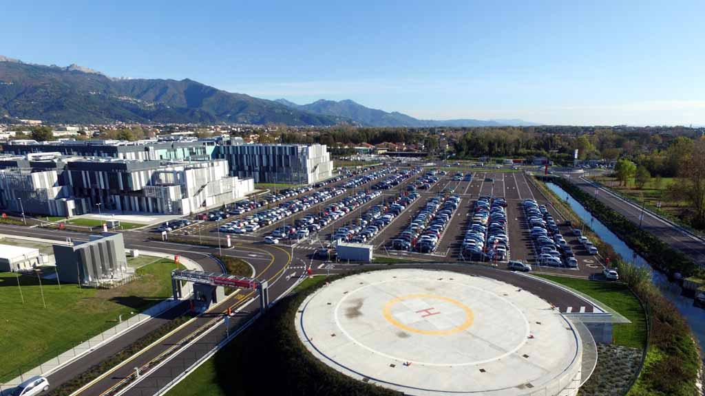 La piazzola dell'elisoccorso al Noa