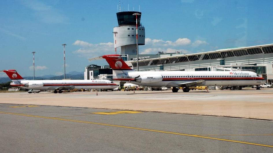 La pista dell'aeroporto Costa Smeralda