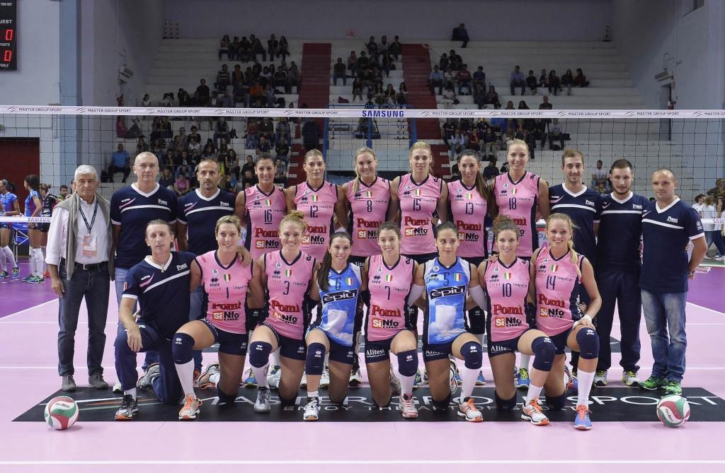 Le campionesse italiane della Pomì Volley a Guastalla