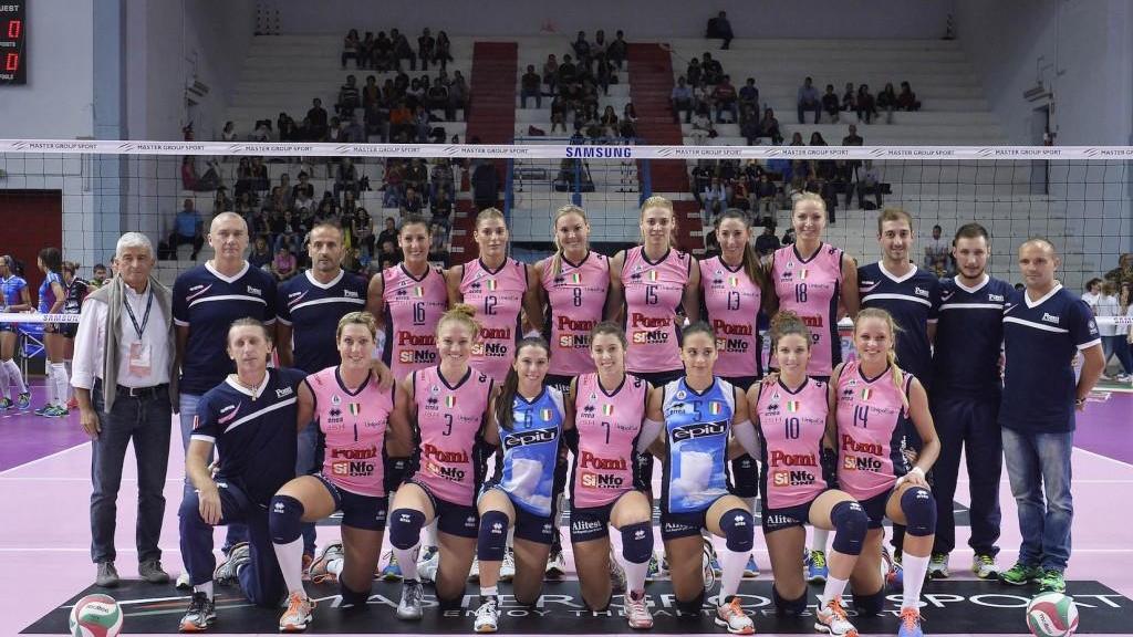 Le campionesse italiane della Pomì Volley a Guastalla