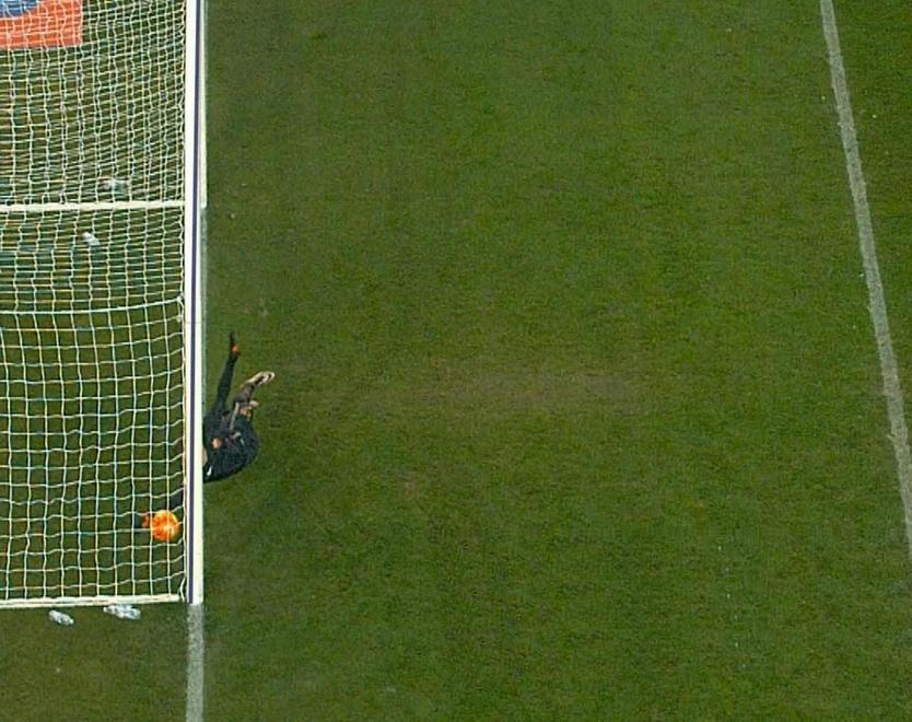 Pinzani protagonista nel gol-fantasma 