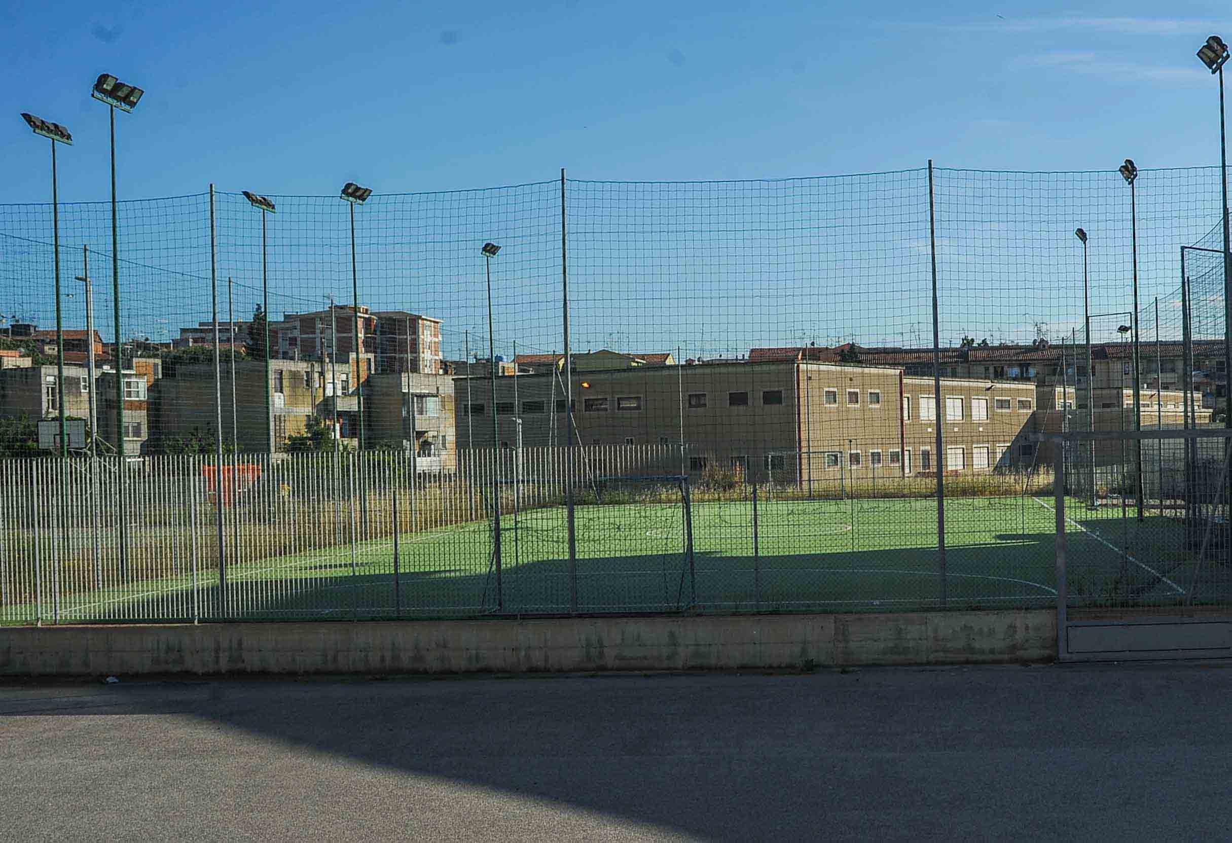 Il campo dell'Ossigeno in viale Bonaria (foto Mario Rosas)