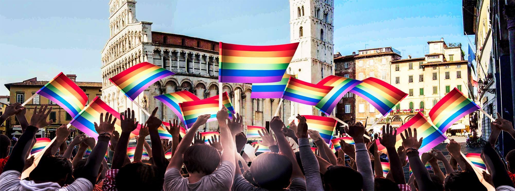 La manifestazione per le unioni civili arriva anche a Lucca 