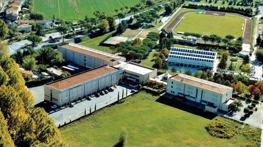 Una veduta dall'alto dell'ex Hotel Granduca