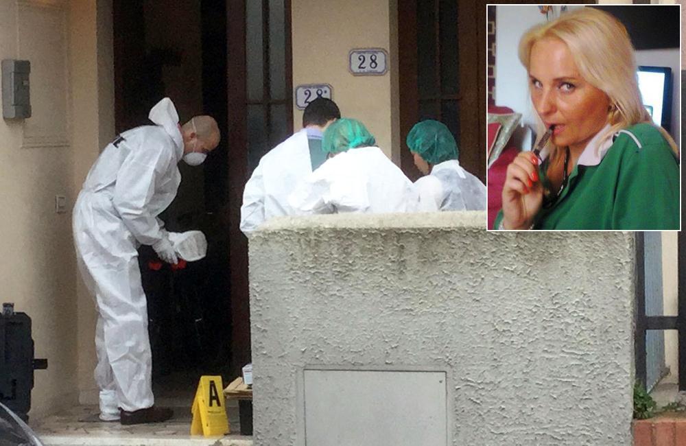 L'abitazione e una foto della donna