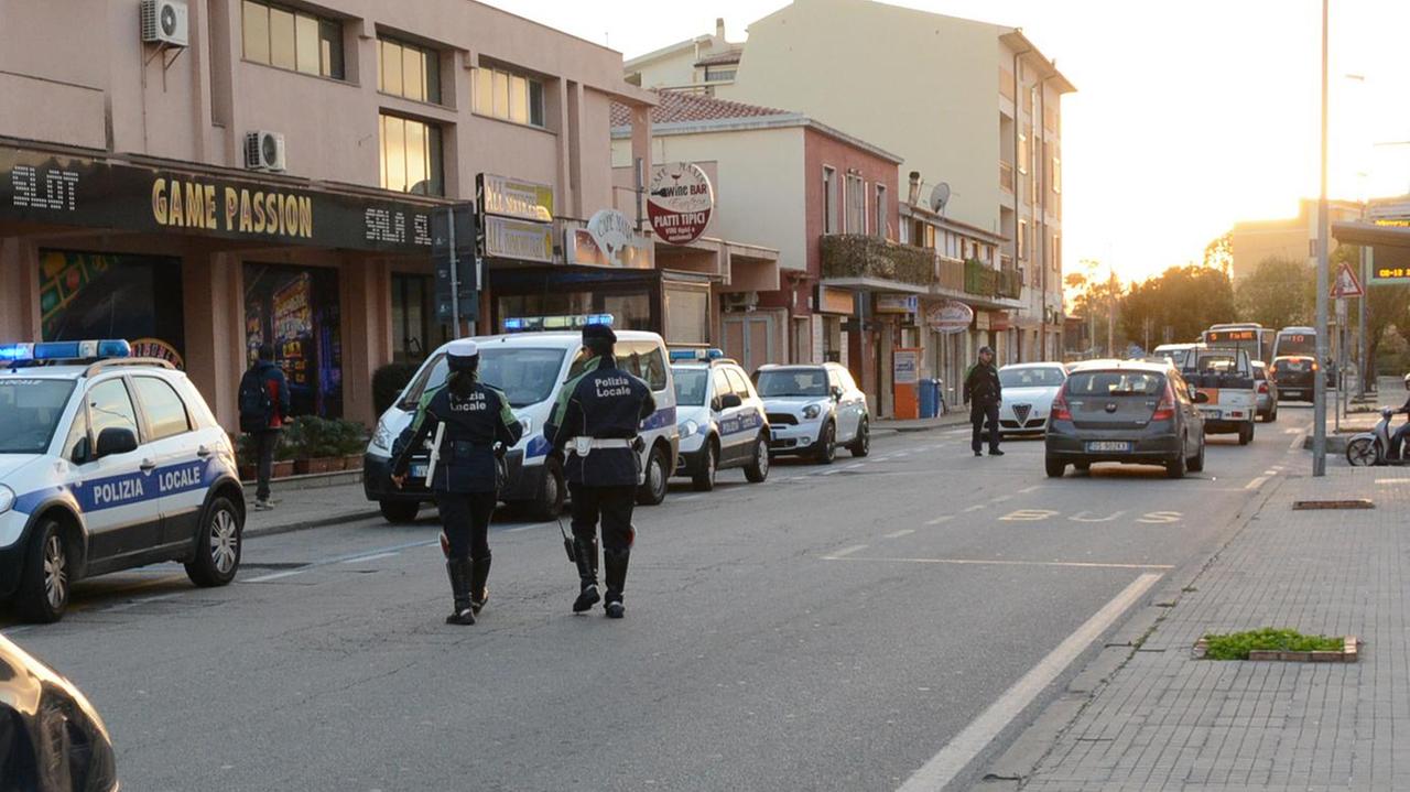 Il punto di via Roma a Olbia in cui è avvenuto l'investimento