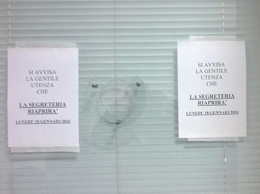 «Manca l’operatore, accettazione chiusa» 