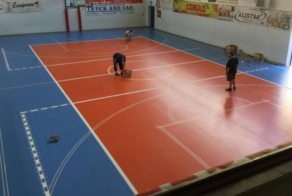 Stasera viene inaugurato il pavimento della palestra