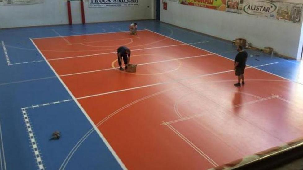Stasera viene inaugurato il pavimento della palestra
