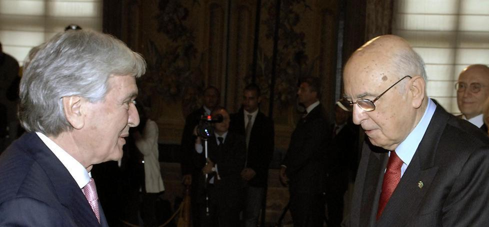 Fabio Perini premiato nel 2007 dal presidente Giorgio Napolitano al Quirinale