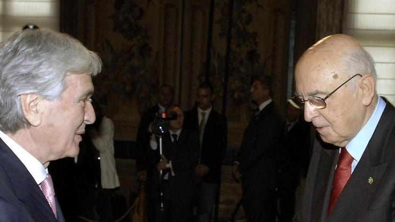 Fabio Perini premiato nel 2007 dal presidente Giorgio Napolitano al Quirinale