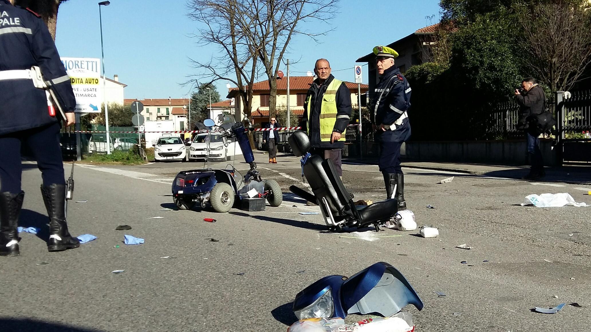Il luogo dell'incidente stradale